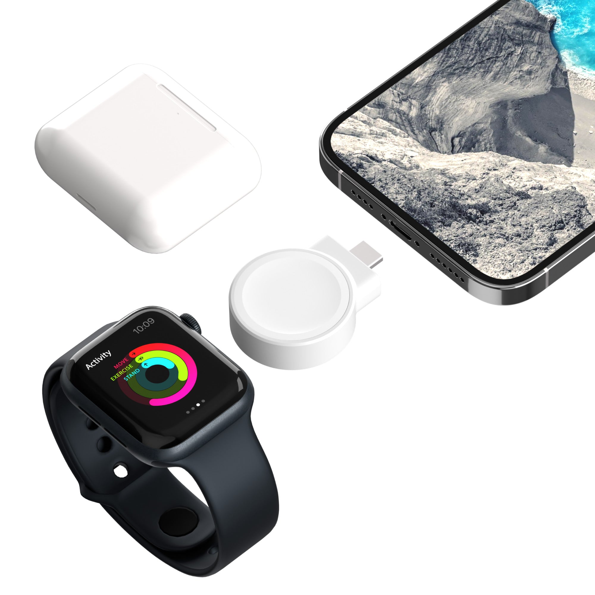 Apple Watch Charger AirPods USB-C Small Portable Magnetic