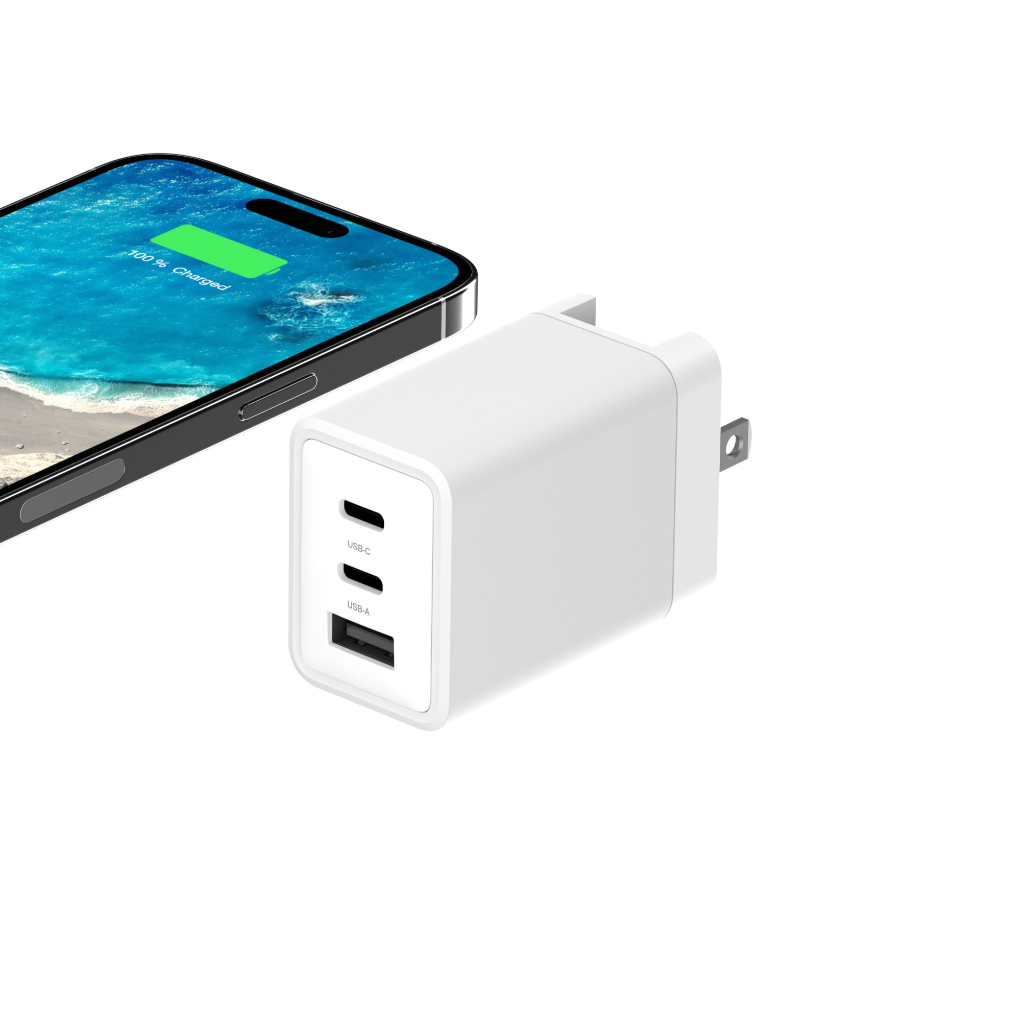 Caricatore Muro USB QC 3.0 18W + Cavo Micro USB 1M - Ricarica Veloce Per Blackview, Cubot, Doogee, Wiko E Altri