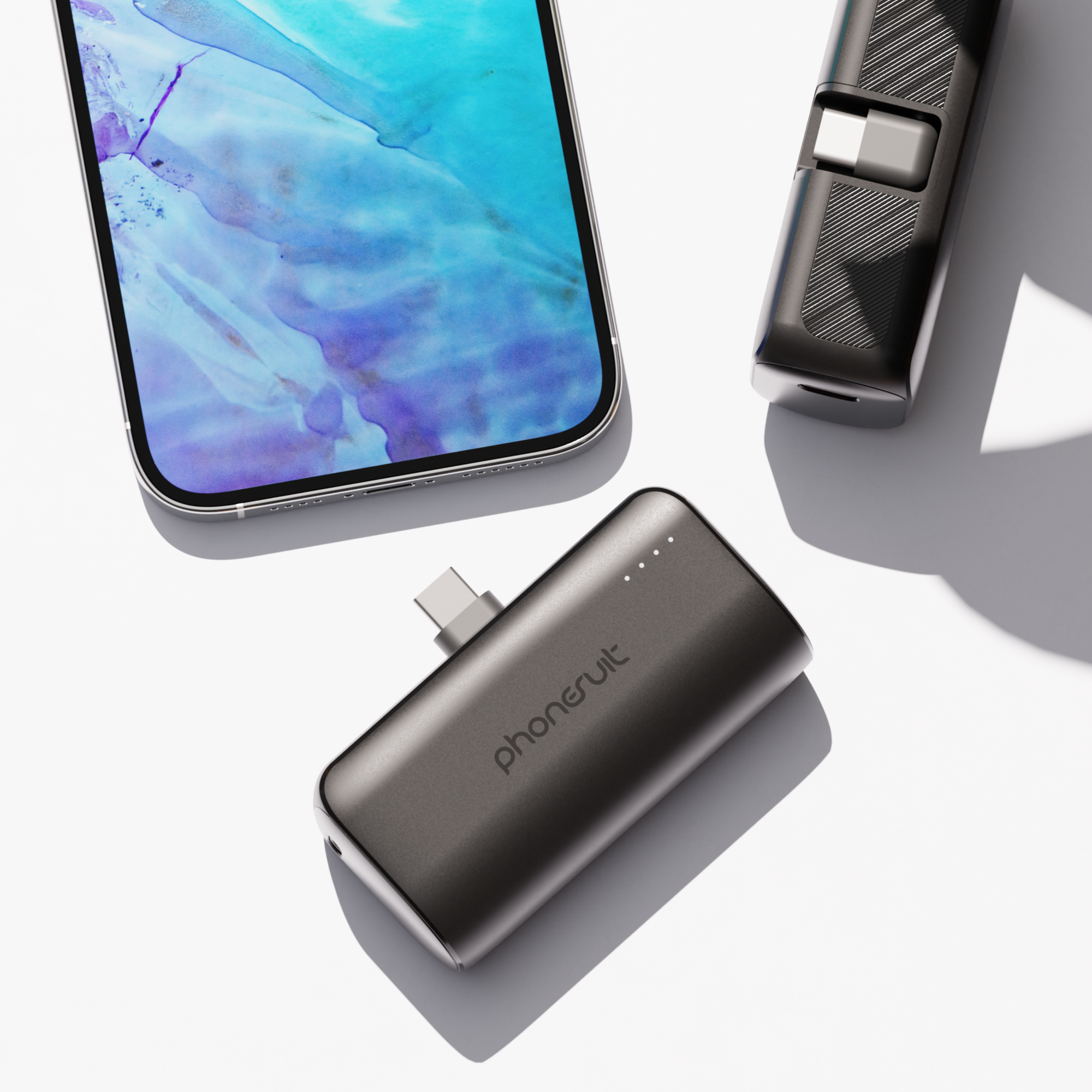 Compact Charger Apple iPhone Small Portable Charger & USB-C Battery Pack | Samsung ...