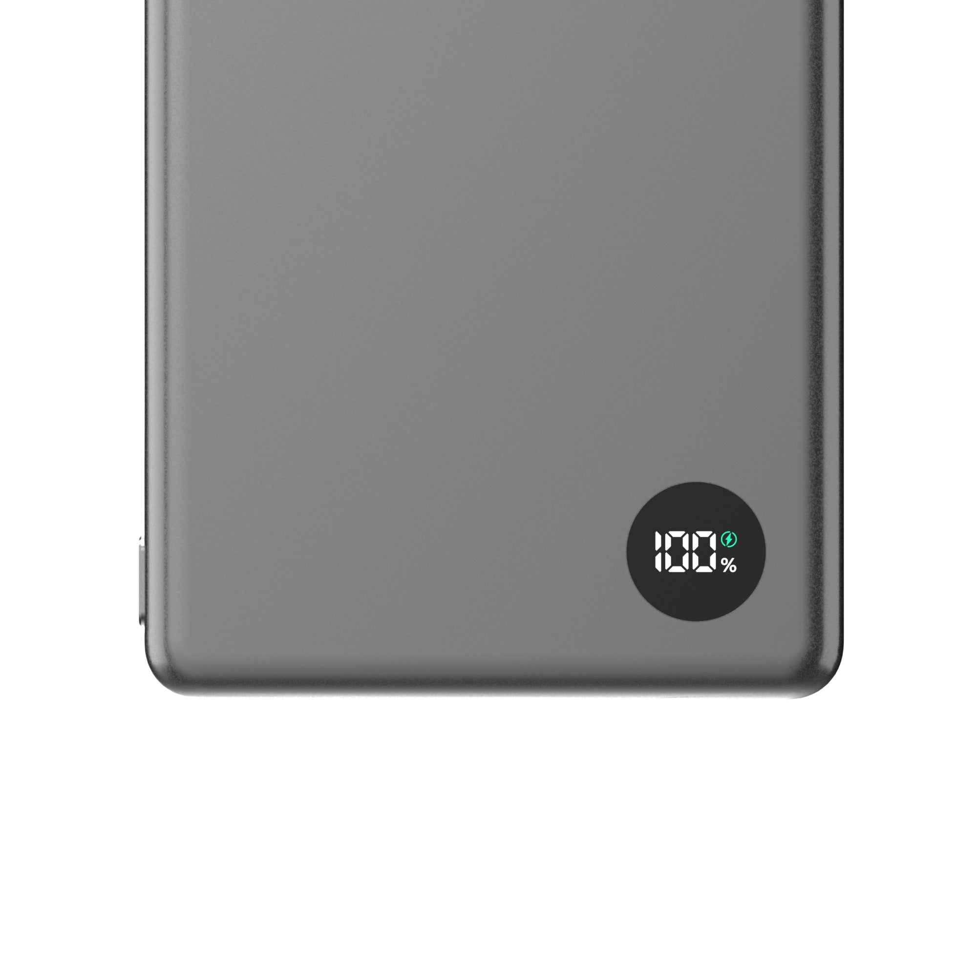 S&T Design 10,000mAh Magnetic Magsafe Power Bank For IPhone - Fast Charging USB-C, Grey Metal Finish