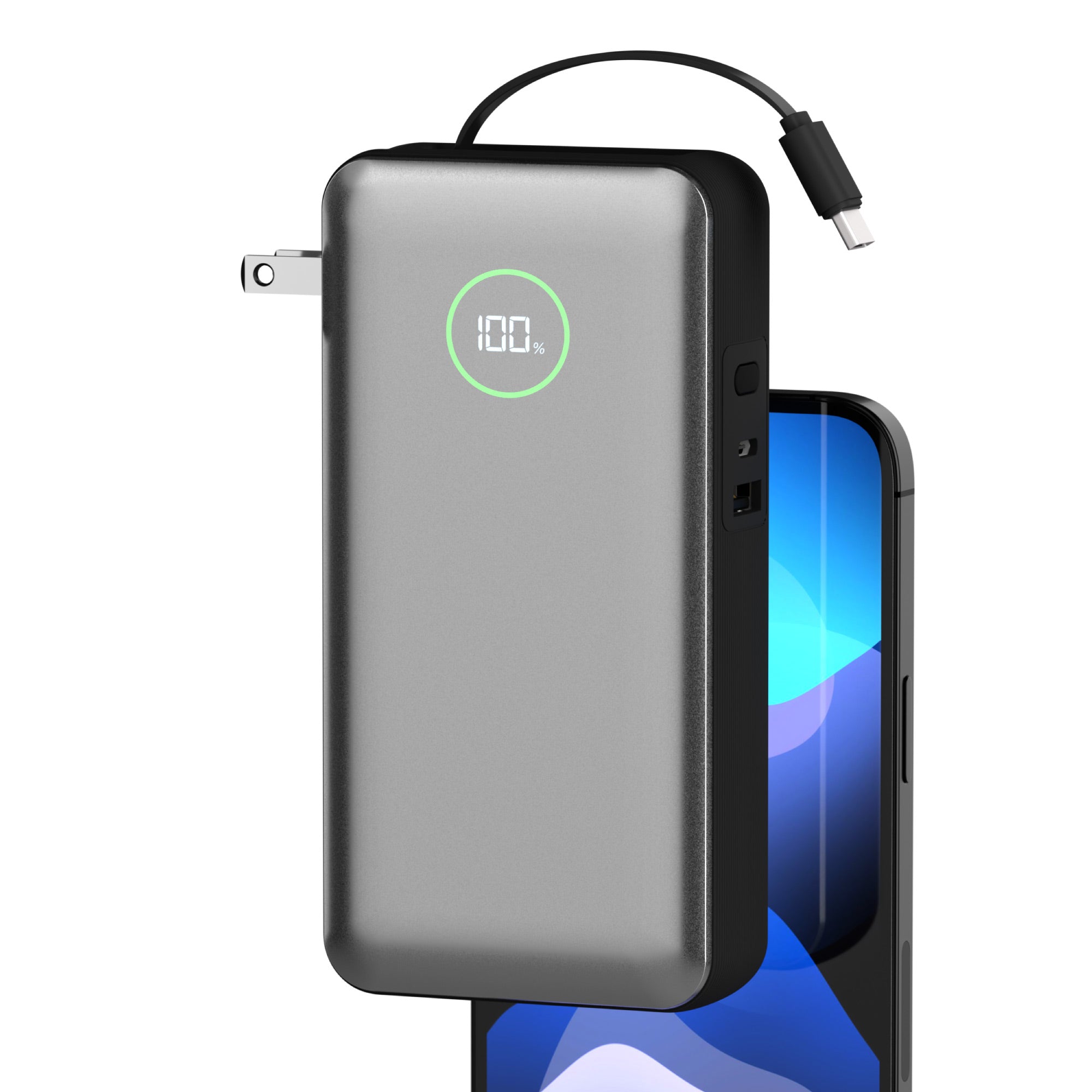 Journey AC PRO All In One Portable Battery Pack & USB C Cable | 20,000mAh