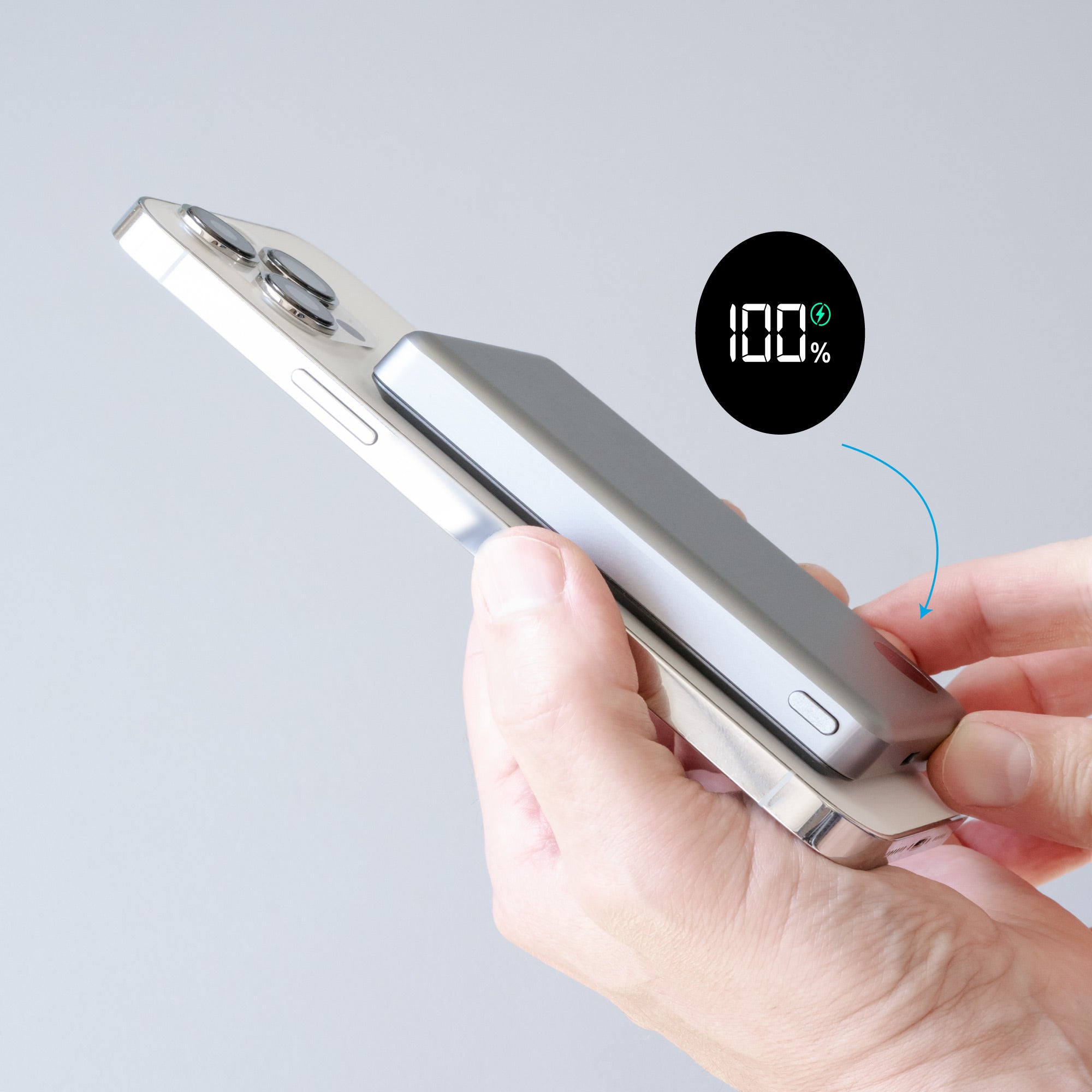 Elite Mag Slim PRO LCD | 10,000 mAh | MagSafe Wireless iPhone Battery Pack & Portable Pocket Charger