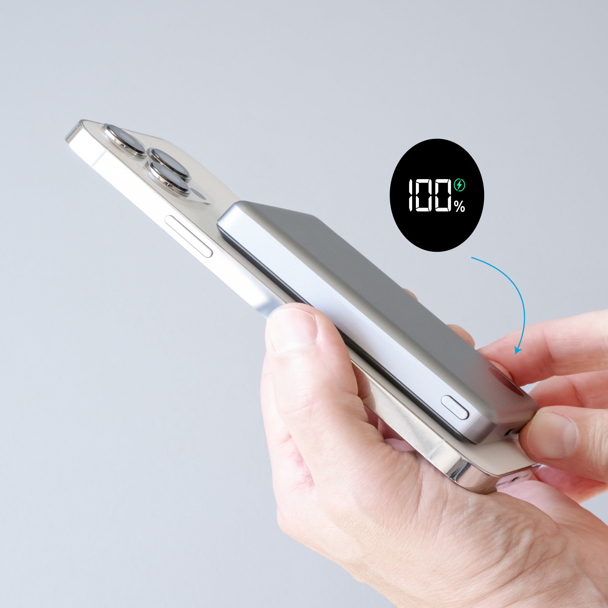 Elite Mag Slim PRO LCD | 10,000 mAh | MagSafe Wireless iPhone Battery Pack & Portable Pocket Charger