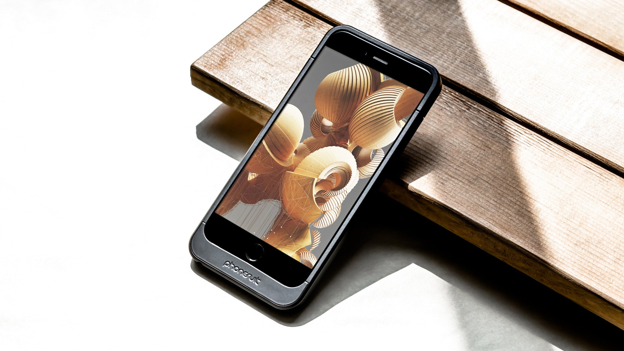 PhoneSuit Elite 6 Battery Case protects the front screen