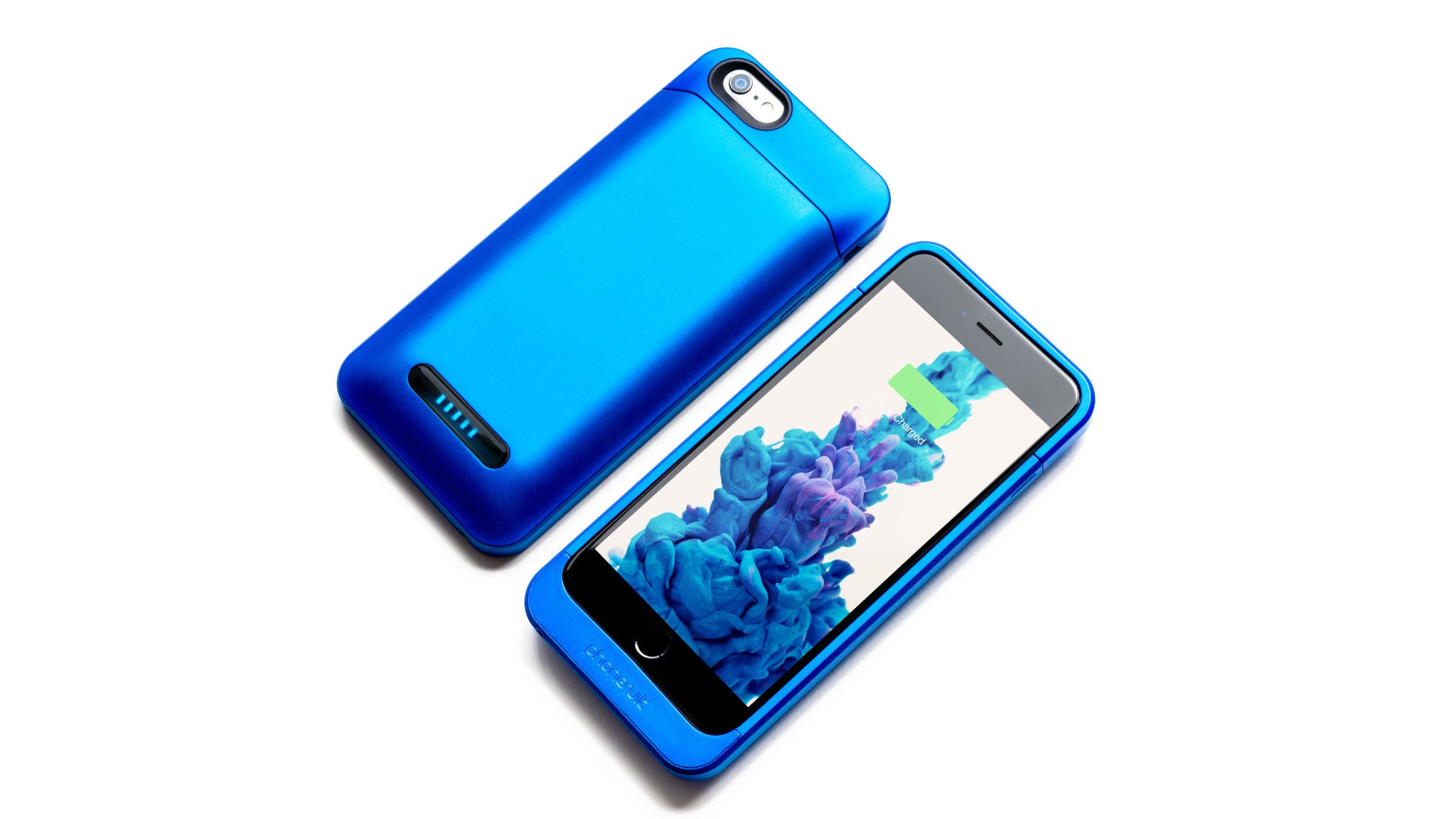 PhoneSuit Elite 6 Battery Case in metallic blue